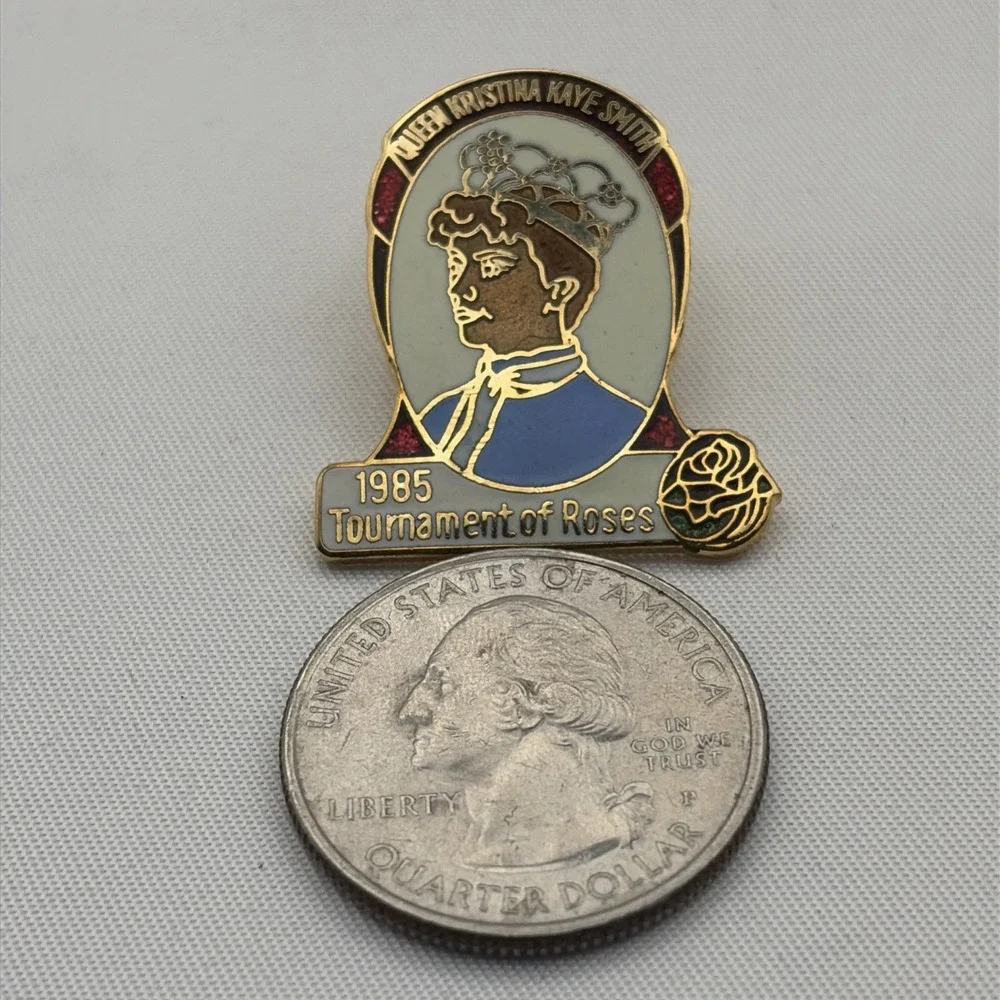 1985‎ Tournament Of Roses Queen Kristina Kaye Smith Lapel Hat Pin